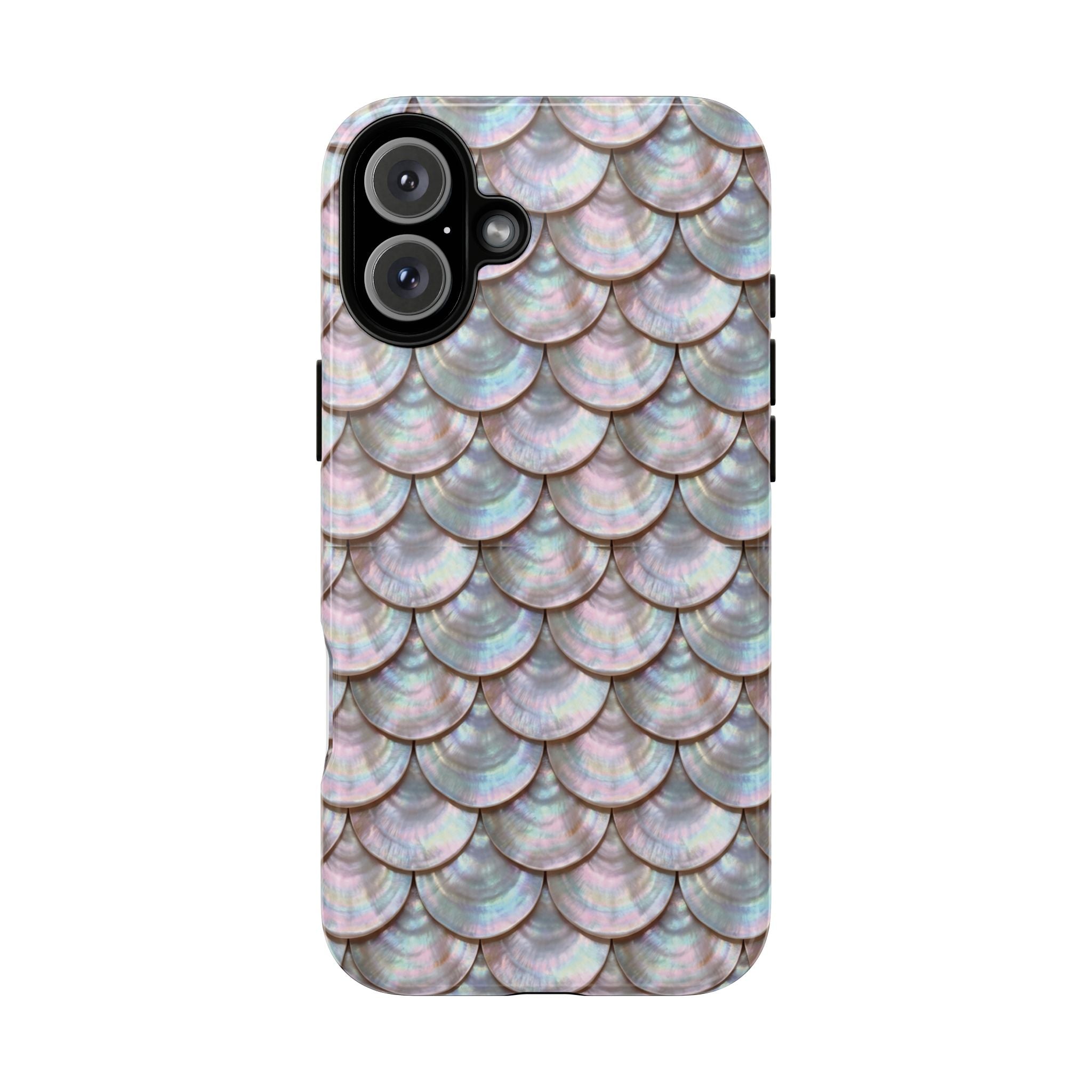 Mother of Pearl Scallop Scale Phone Case — Luxury Galaxy iPhone & Pixel