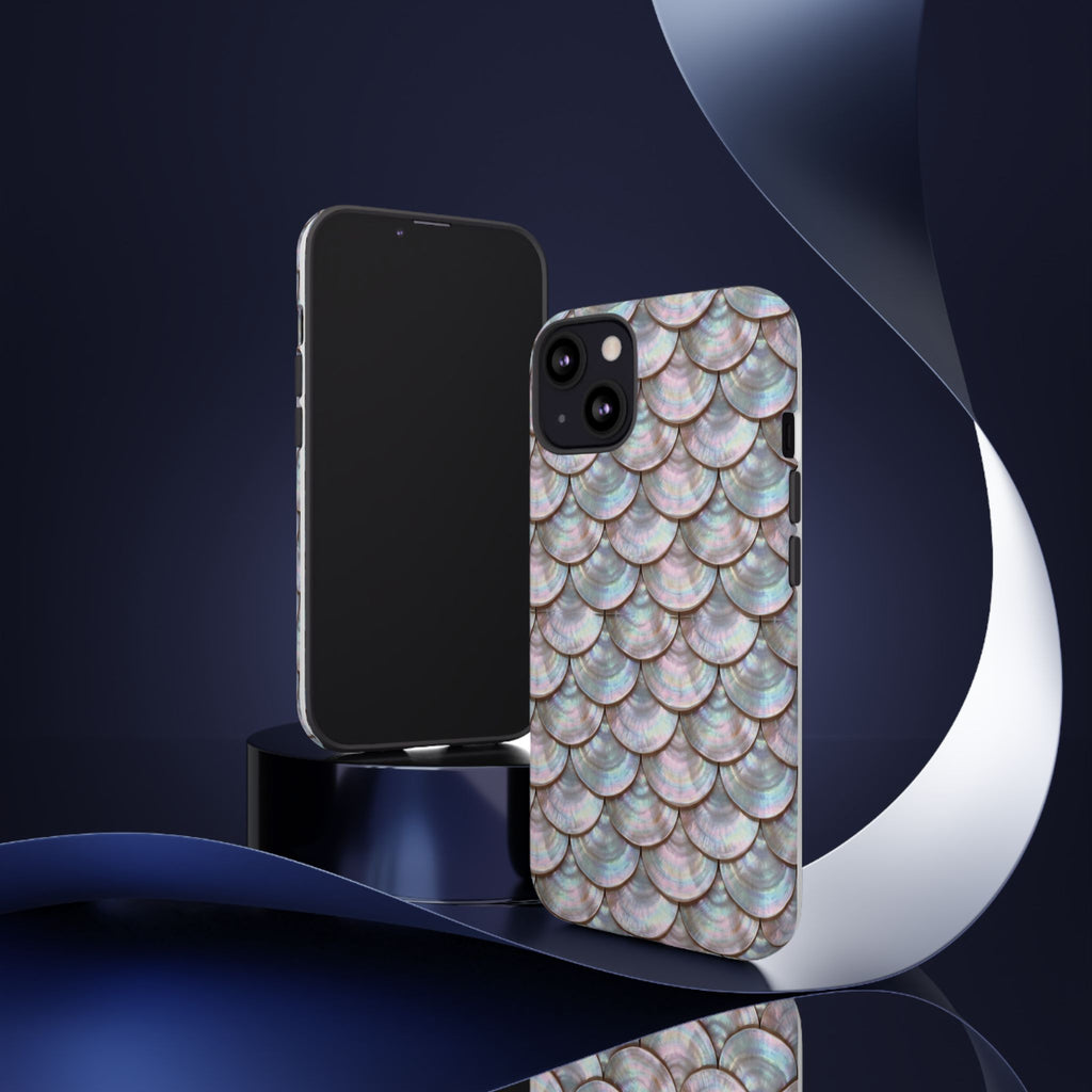 Mother of Pearl Scallop Scale Phone Case — Luxury Galaxy iPhone & Pixel