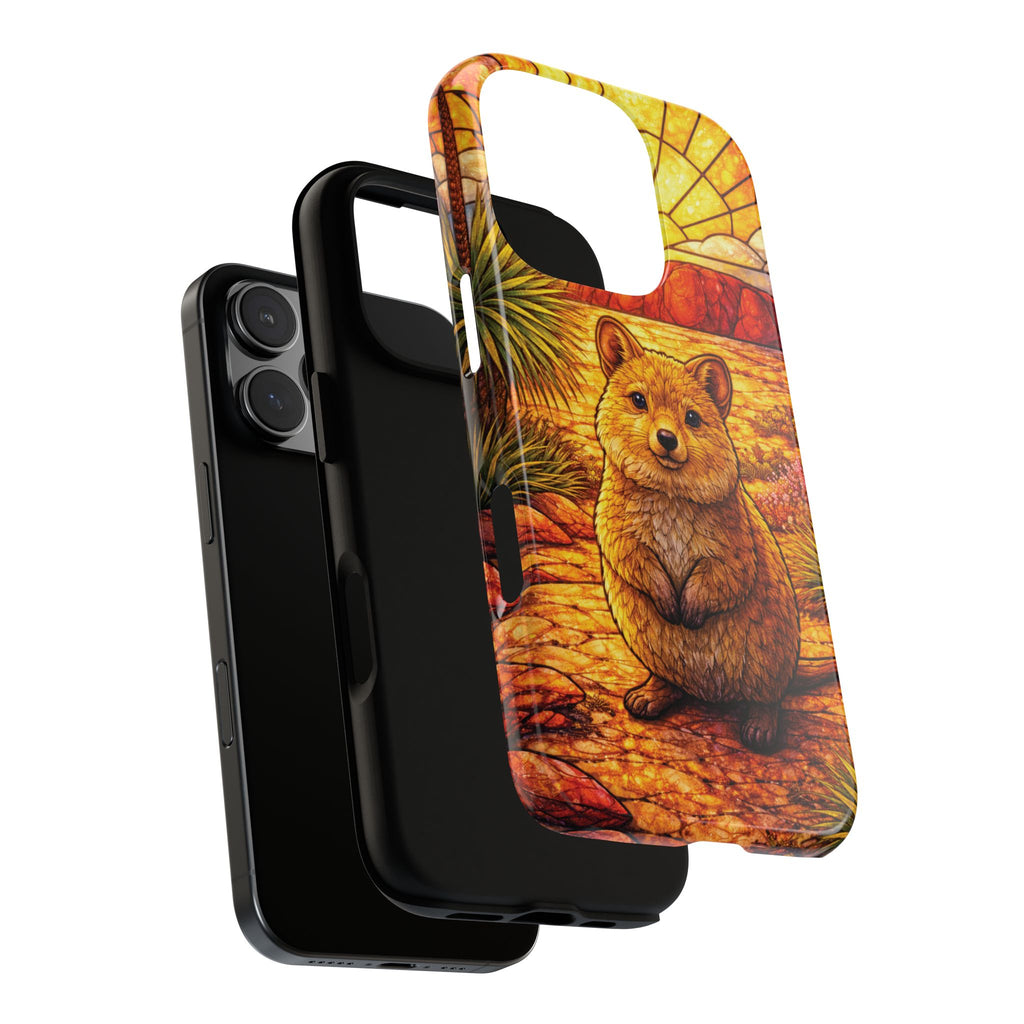 Quokka Stained-Glass Phone Case — Galaxy, iPhone & Pixel