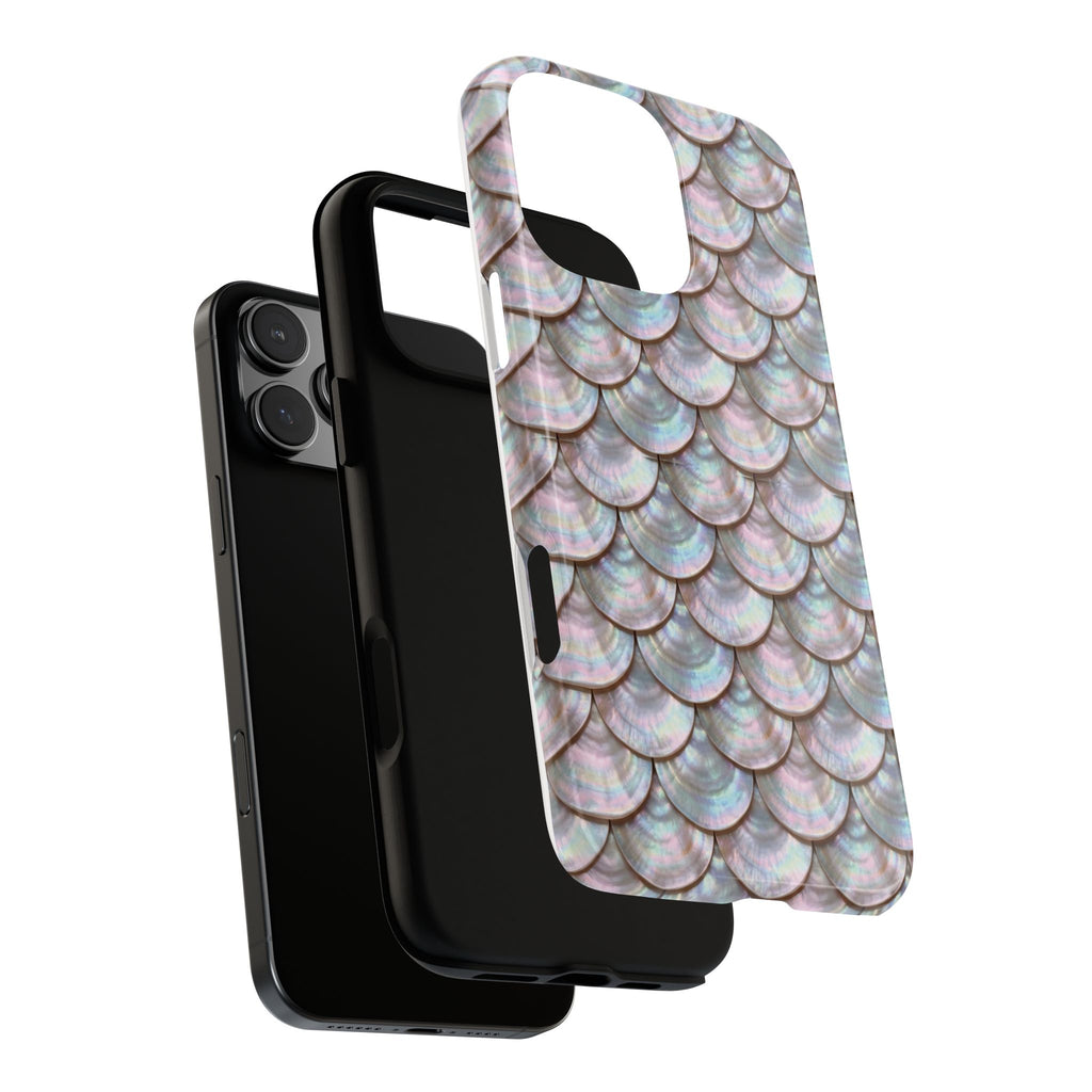 Mother of Pearl Scallop Scale Phone Case — Luxury Galaxy iPhone & Pixel
