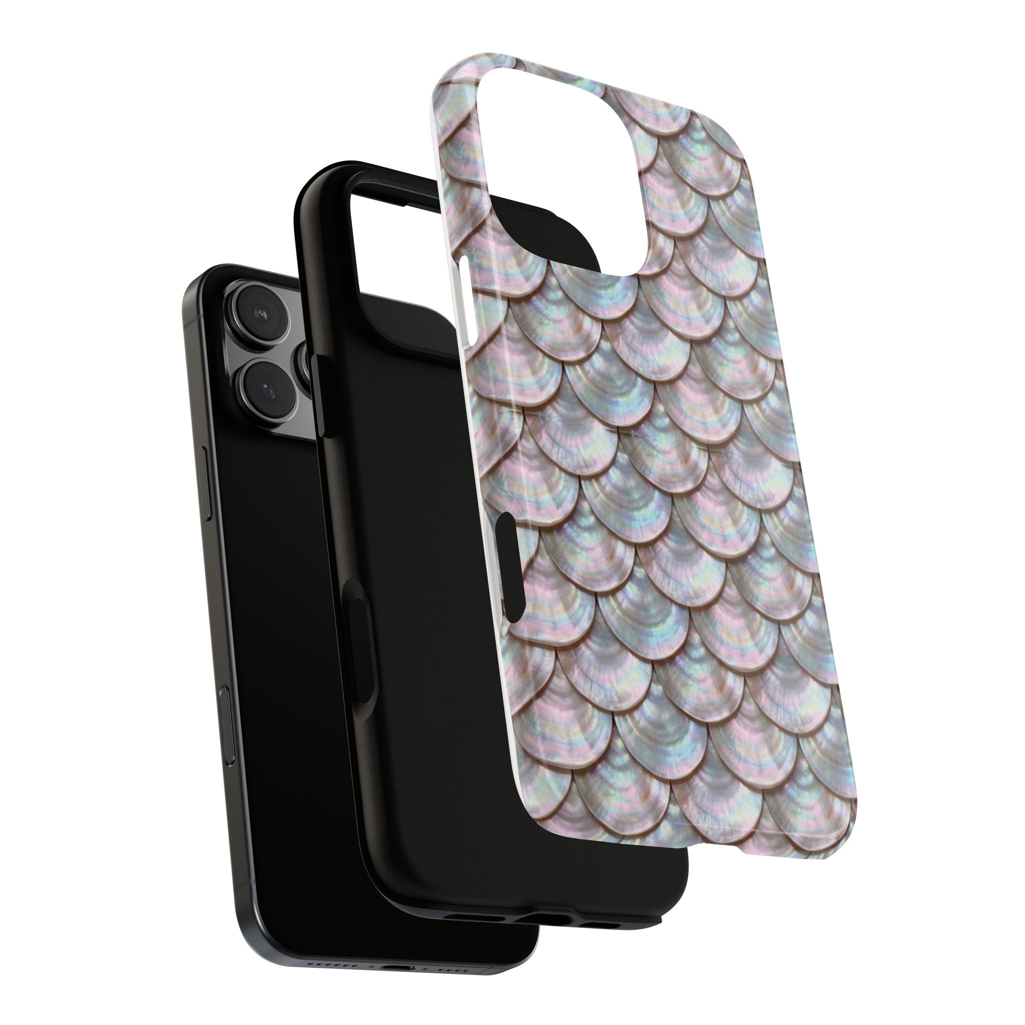 Mother of Pearl Scallop Scale Phone Case — Luxury Galaxy iPhone & Pixel