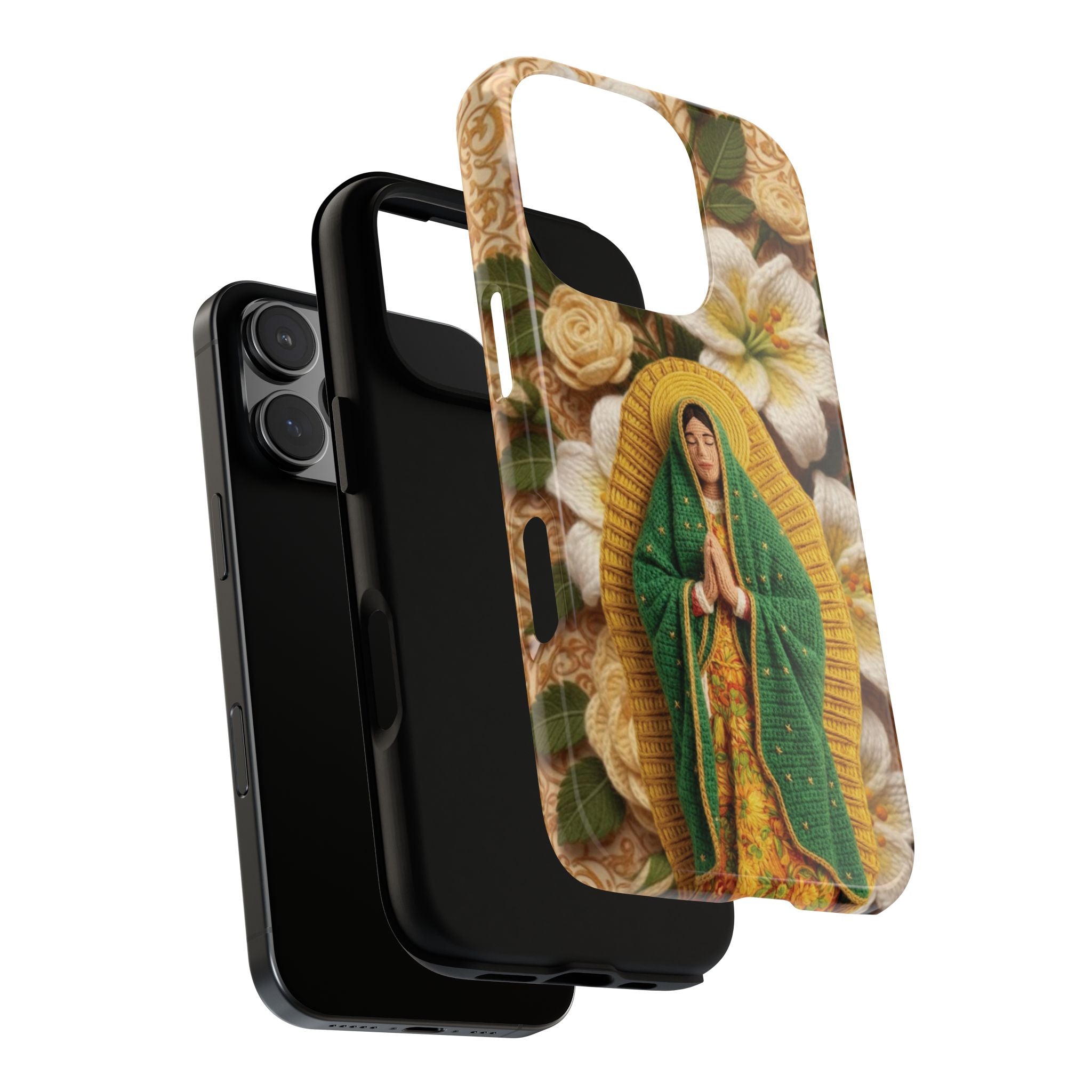 Sacred Our Lady of Guadalupe Virgin Mary Devotional Phone Case iPhone Samsung Galaxy Google Pixel Religious Textured Art Cover Gift