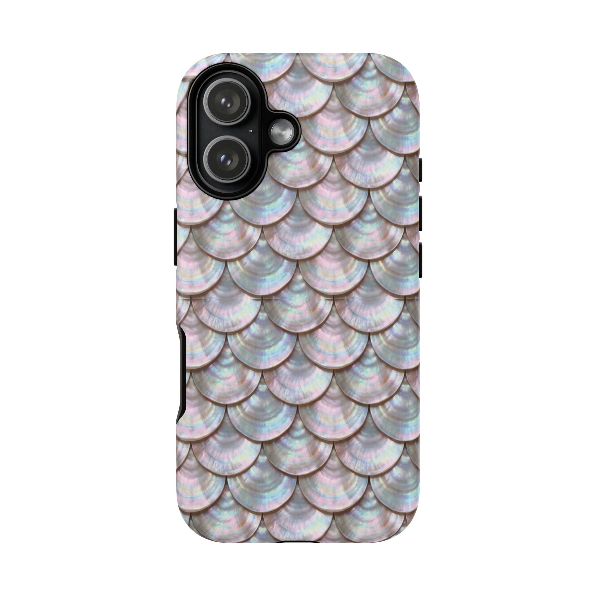 Mother of Pearl Scallop Scale Phone Case — Luxury Galaxy iPhone & Pixel