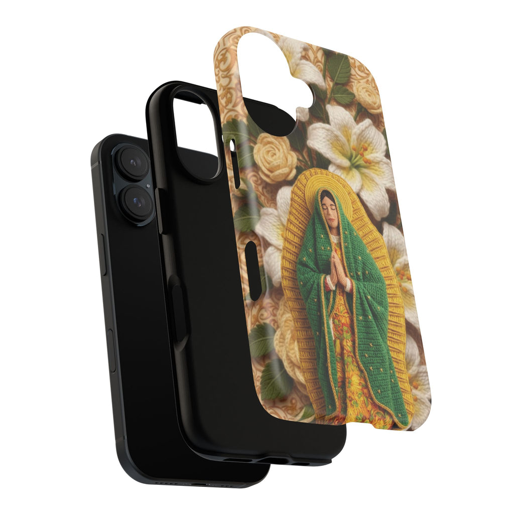 Sacred Our Lady of Guadalupe Virgin Mary Devotional Phone Case iPhone Samsung Galaxy Google Pixel Religious Textured Art Cover Gift