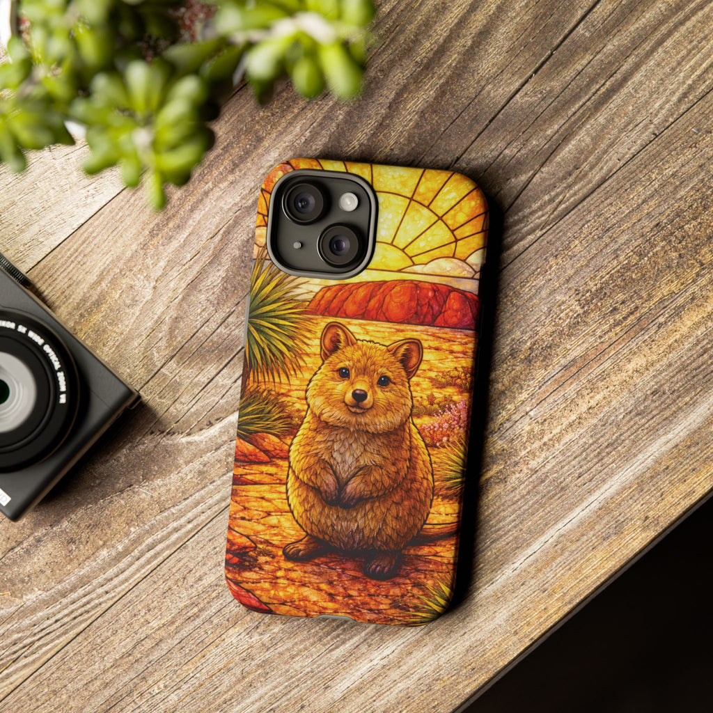 Quokka Stained-Glass Phone Case — Galaxy, iPhone & Pixel