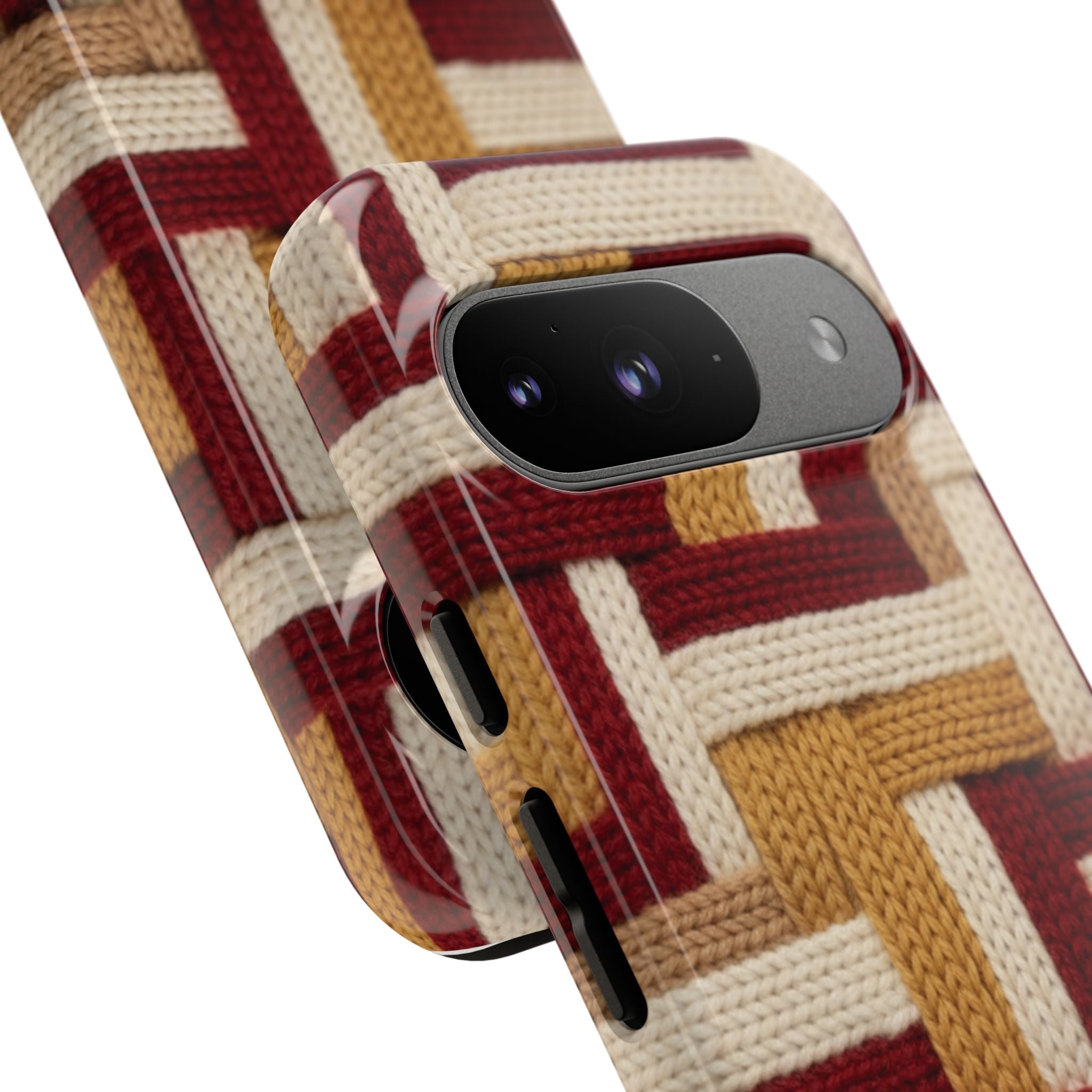 Yarn Pattern Phone Case Cozy Knit Texture Smartphone Protective Cover Elegant Design Mobile Device Cases for Samsung iPhone Pixel Models