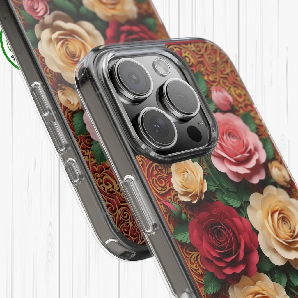 Cut-Paper Rose Bouquet Phone Case