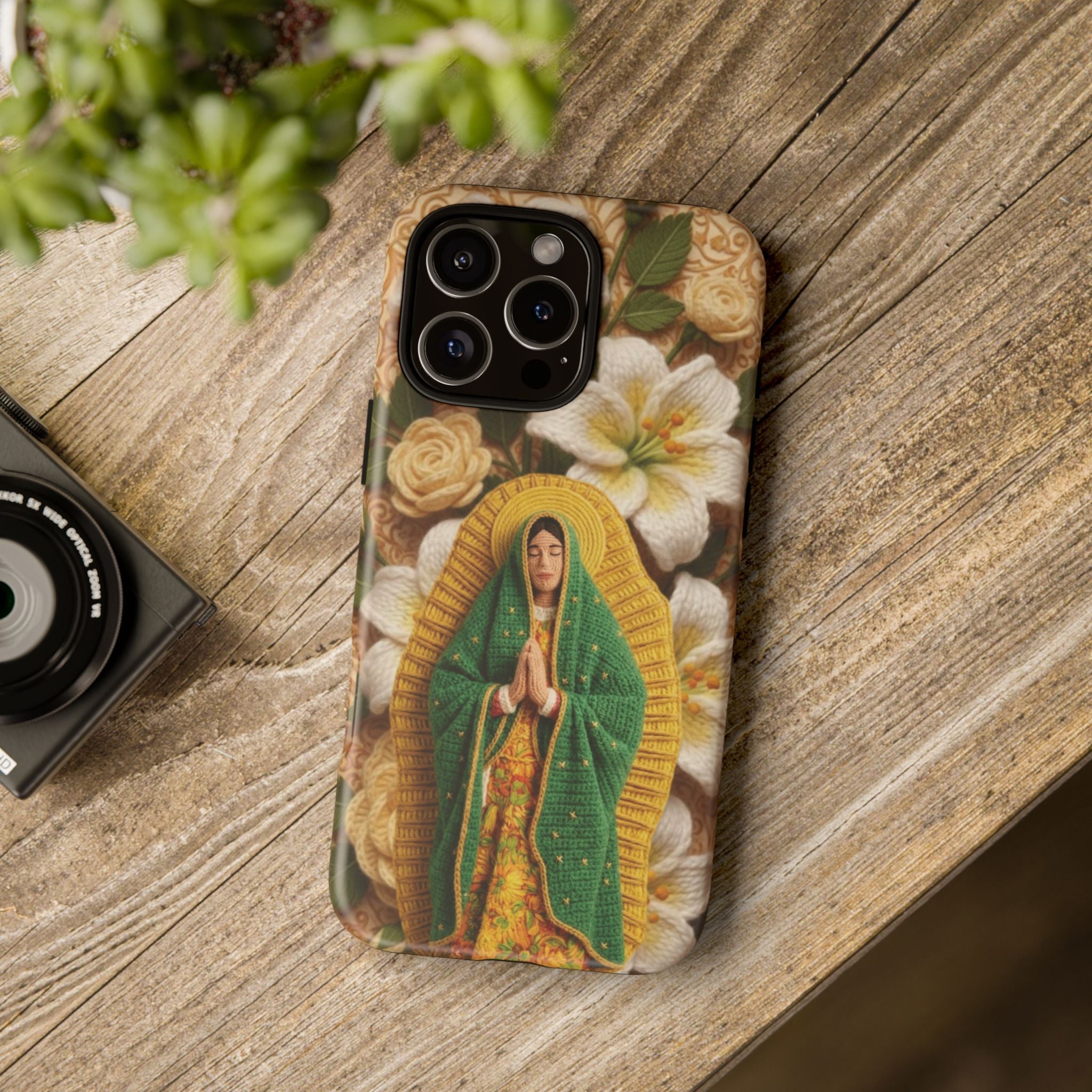 Sacred Our Lady of Guadalupe Virgin Mary Devotional Phone Case iPhone Samsung Galaxy Google Pixel Religious Textured Art Cover Gift