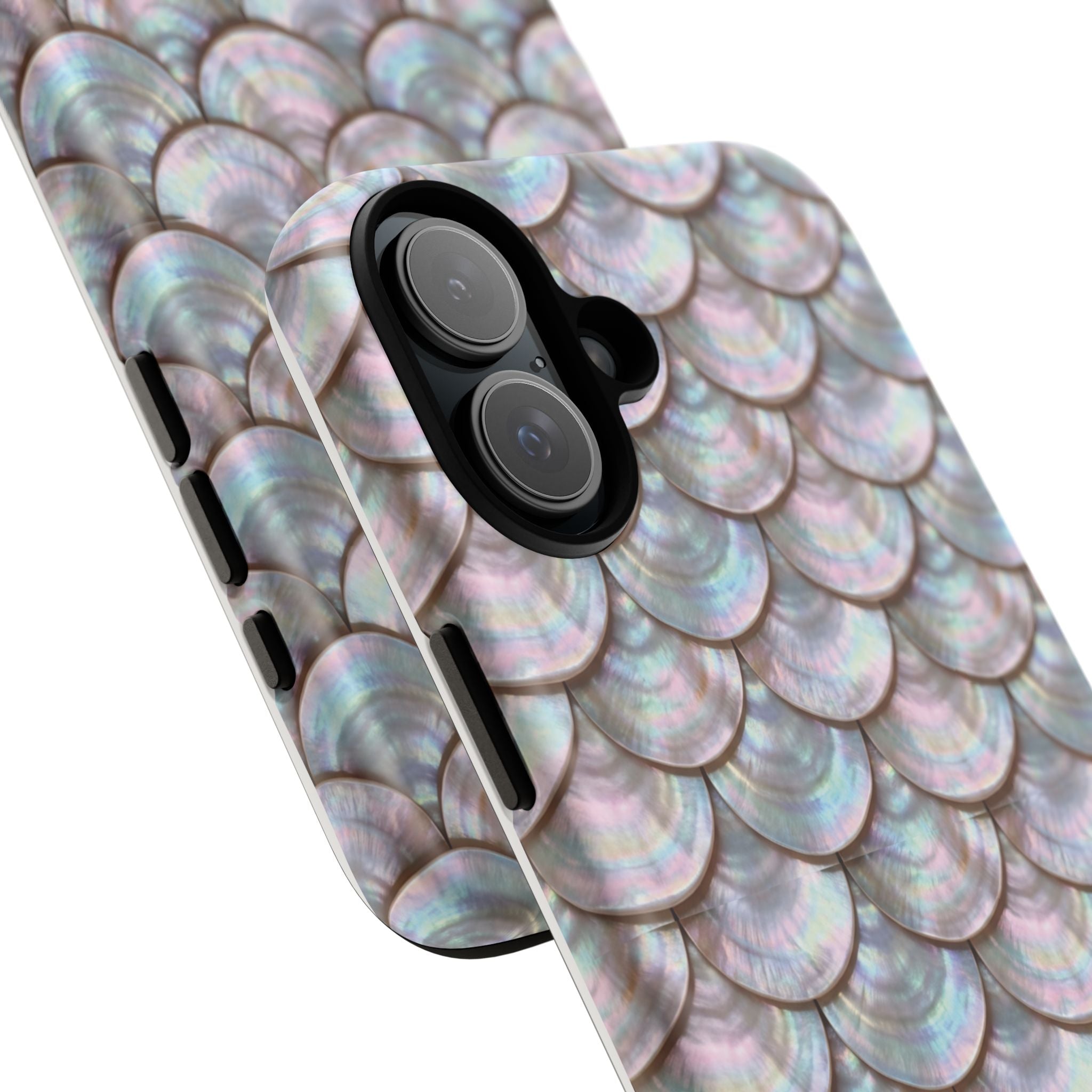 Mother of Pearl Scallop Scale Phone Case — Luxury Galaxy iPhone & Pixel