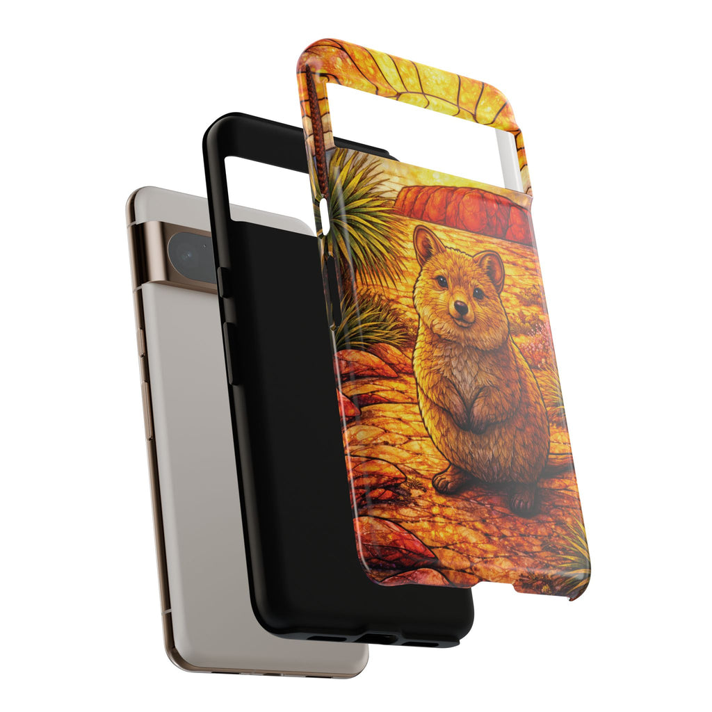 Quokka Stained-Glass Phone Case — Galaxy, iPhone & Pixel