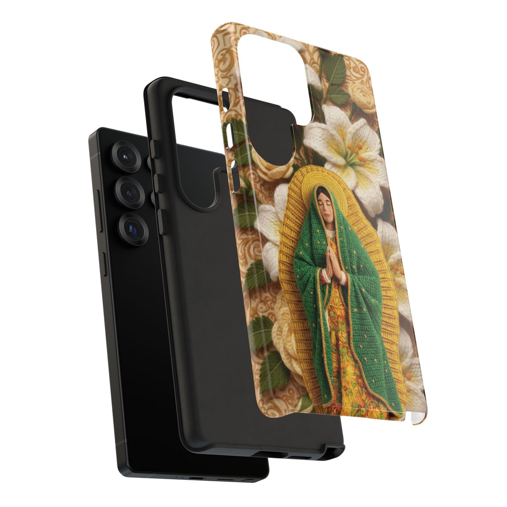 Sacred Our Lady of Guadalupe Virgin Mary Devotional Phone Case iPhone Samsung Galaxy Google Pixel Religious Textured Art Cover Gift