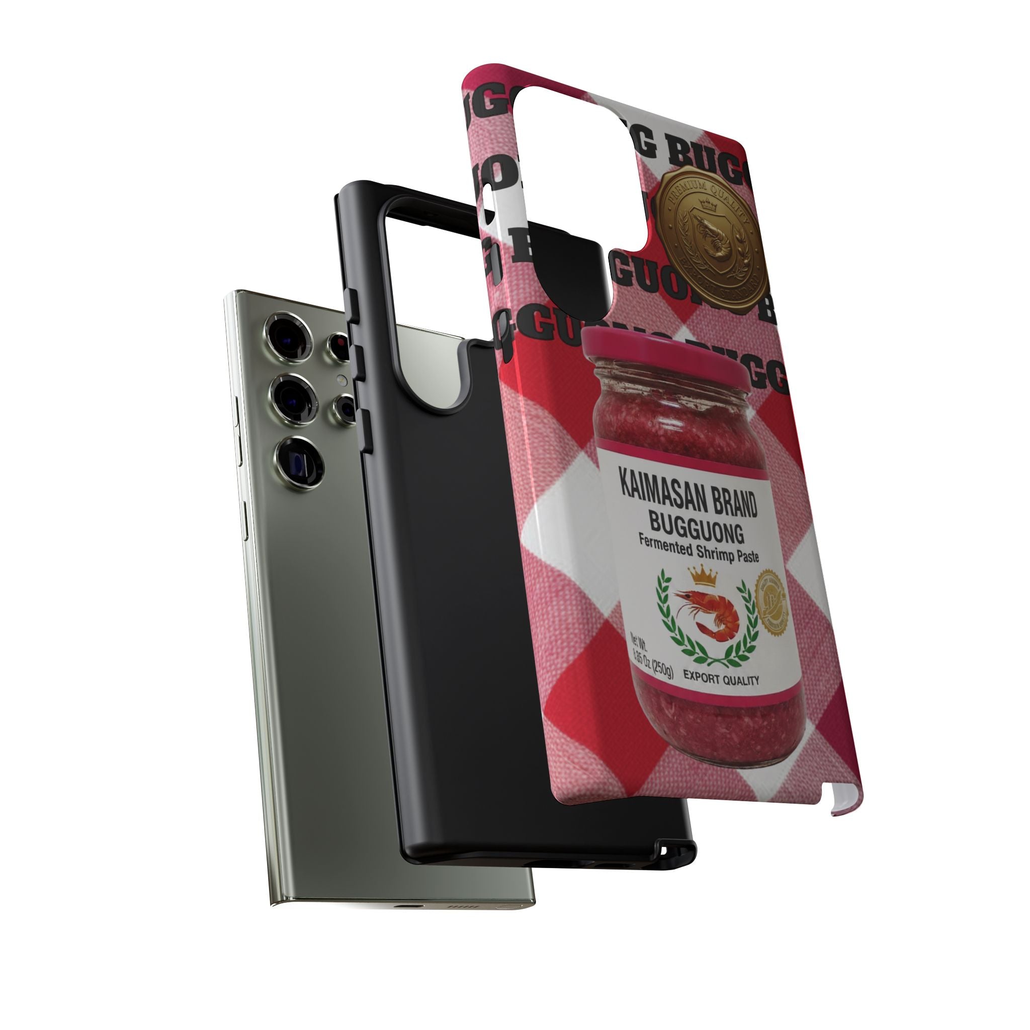 Red Gingham Phone Case Filipino Food Lover Gingham Pattern Phone Accessory Foodie Philippine Cuisine Lover Gift for Foodies