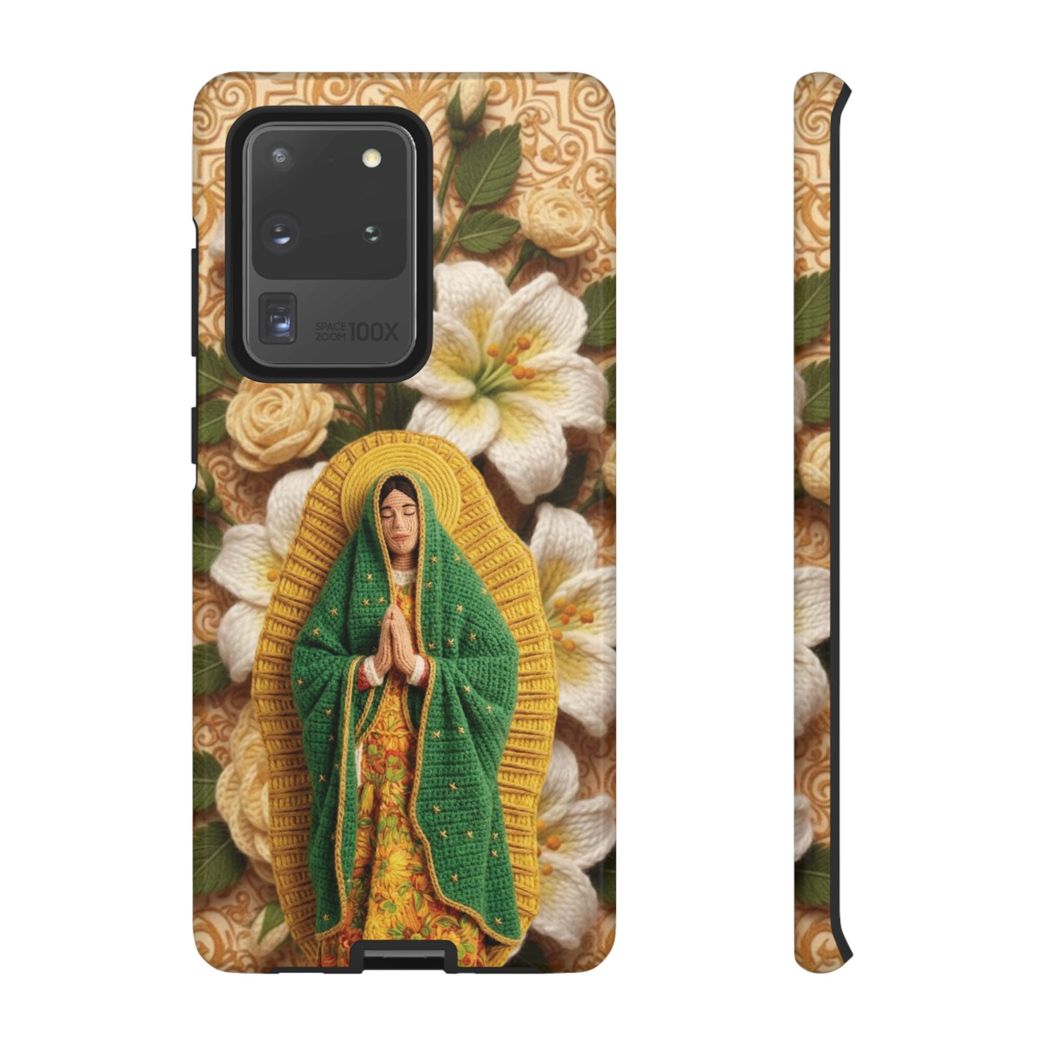 Sacred Our Lady of Guadalupe Virgin Mary Devotional Phone Case iPhone Samsung Galaxy Google Pixel Religious Textured Art Cover Gift