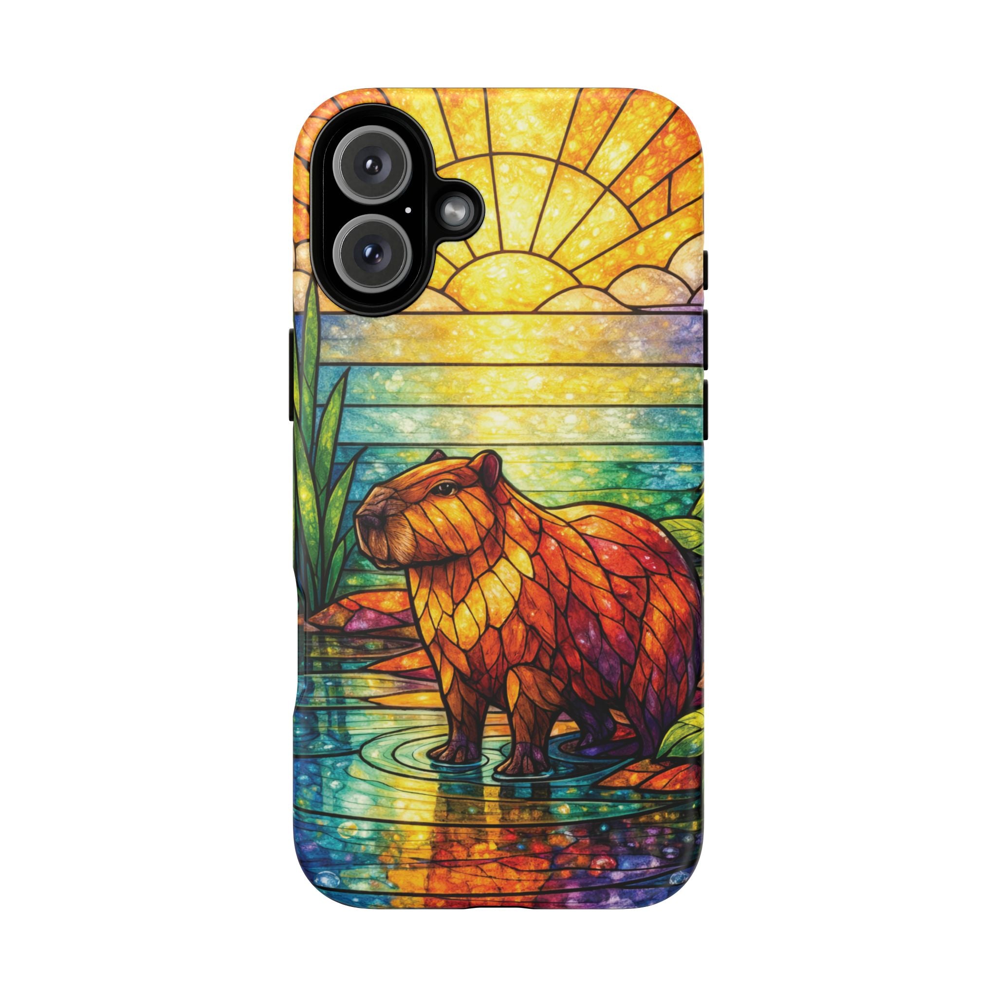 Capybara Stained Glass Galaxy Phone Case — "Tough Cases"