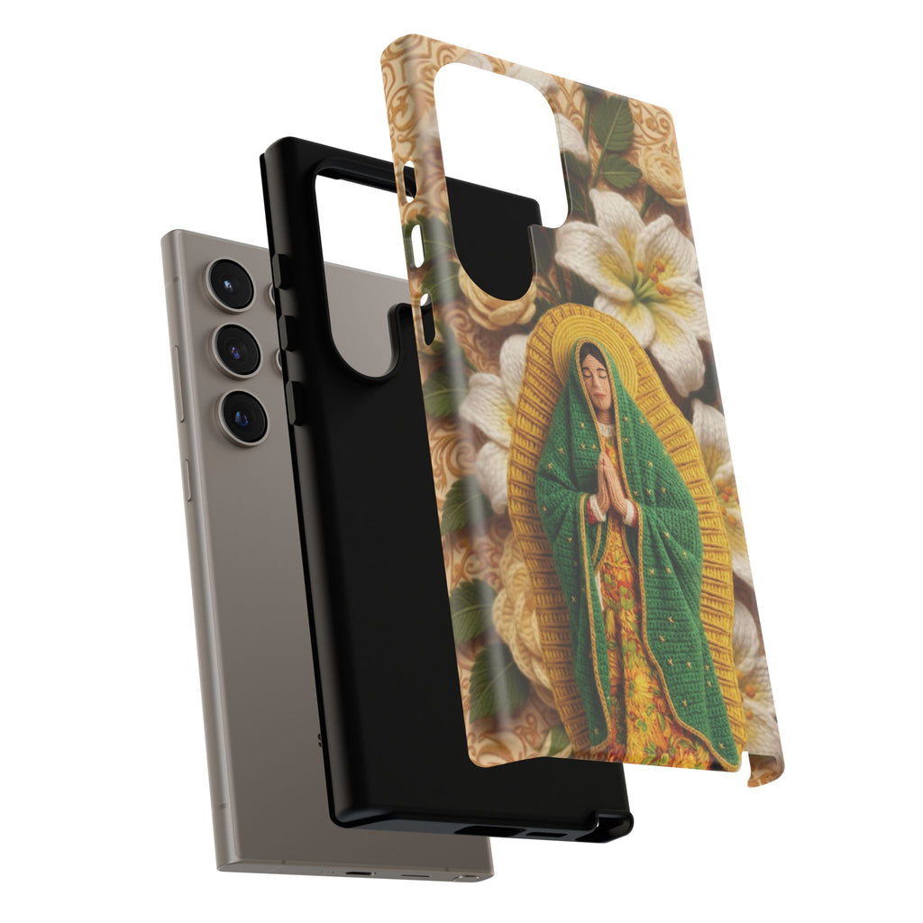 Sacred Our Lady of Guadalupe Virgin Mary Devotional Phone Case iPhone Samsung Galaxy Google Pixel Religious Textured Art Cover Gift