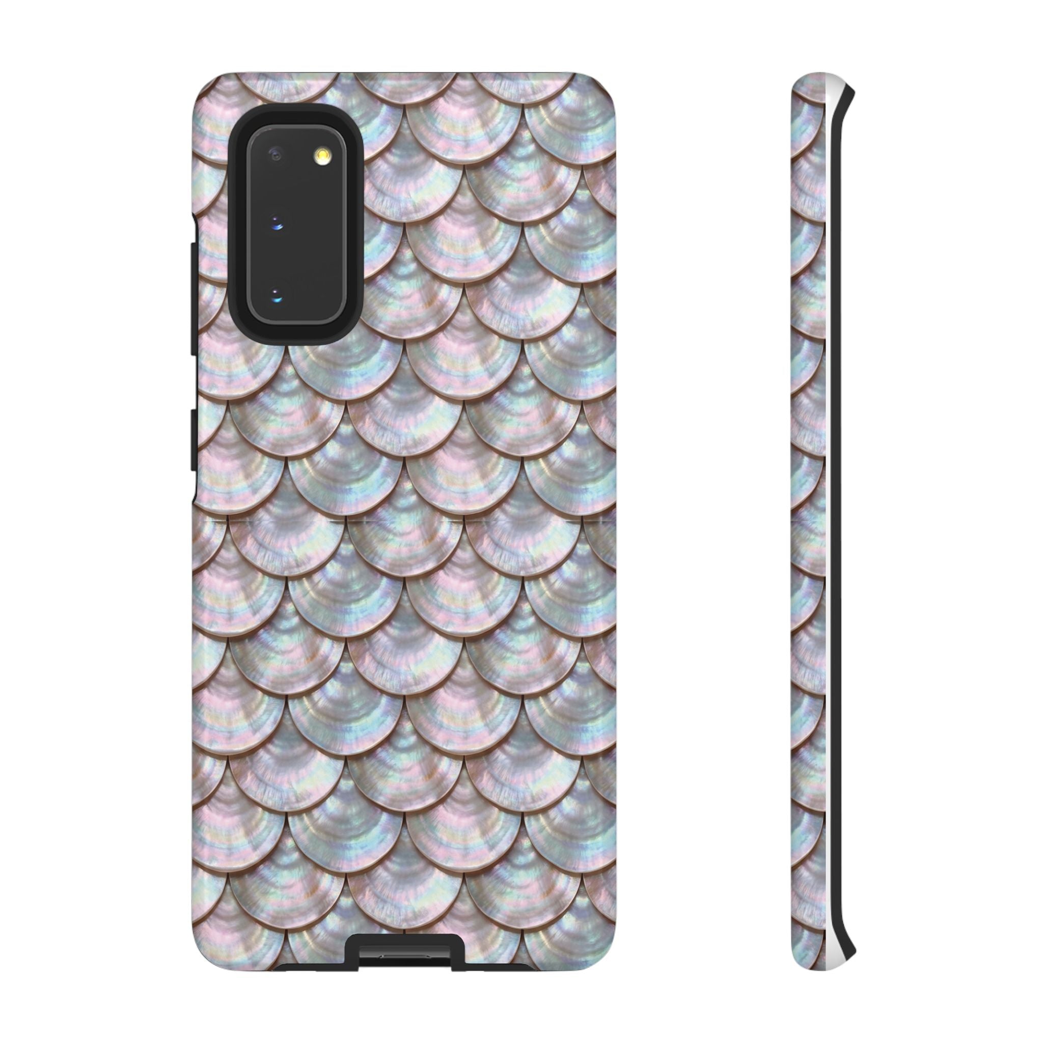 Mother of Pearl Scallop Scale Phone Case — Luxury Galaxy iPhone & Pixel