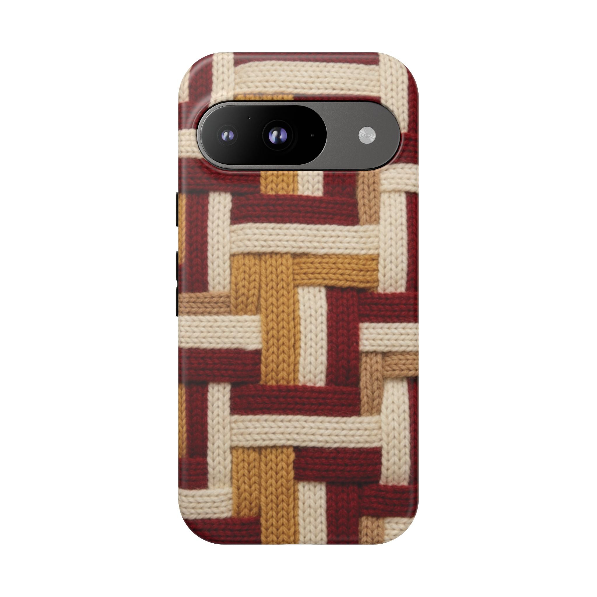 Yarn Pattern Phone Case Cozy Knit Texture Smartphone Protective Cover Elegant Design Mobile Device Cases for Samsung iPhone Pixel Models