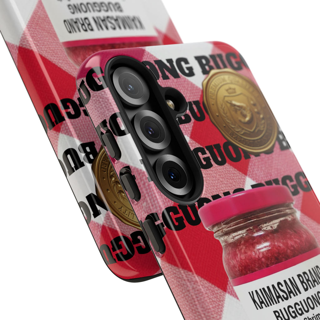 Red Gingham Phone Case Filipino Food Lover Gingham Pattern Phone Accessory Foodie Philippine Cuisine Lover Gift for Foodies