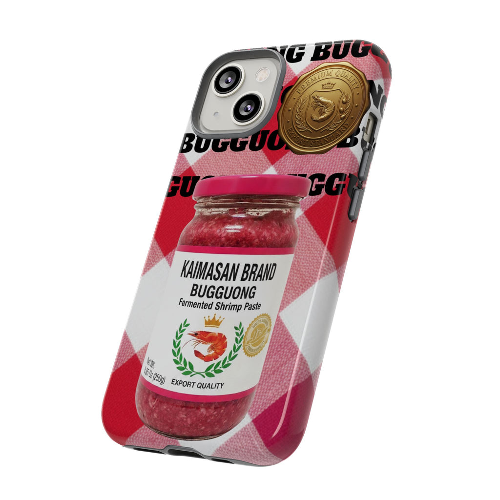 Red Gingham Phone Case Filipino Food Lover Gingham Pattern Phone Accessory Foodie Philippine Cuisine Lover Gift for Foodies